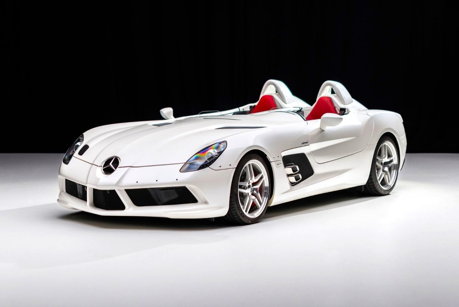 A rare 2010 Mercedes-Benz SLR McLaren Stirling Moss edition, one of just 75 made and driven only 37 miles, is up for sale at £3.5 million through RM Sotheby’s.