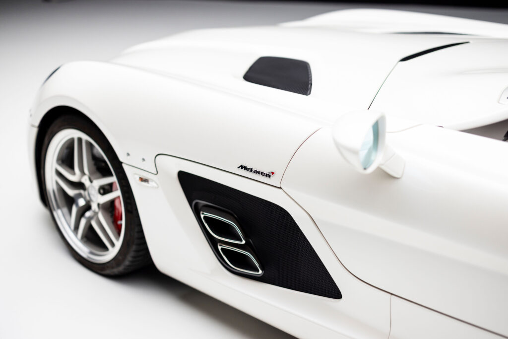 A rare 2010 Mercedes-Benz SLR McLaren Stirling Moss edition, one of just 75 made and driven only 37 miles, is up for sale at £3.5 million through RM Sotheby’s.