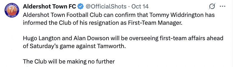 Ryder Cup legend Justin Rose has hinted at buying his beloved Aldershot Town and wants Luke Donald as manager after Tommy Widdrington’s sudden resignation from the club.