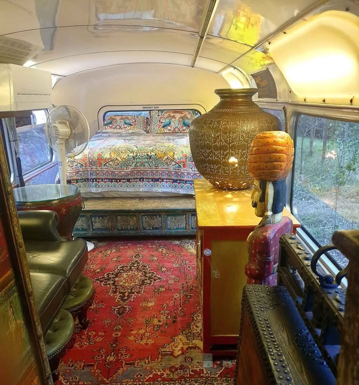 A couple who spent two years travelling Australia in a 1966 double-decker bus have listed their luxury mobile home for £62,000 after transforming it into a vintage masterpiece.