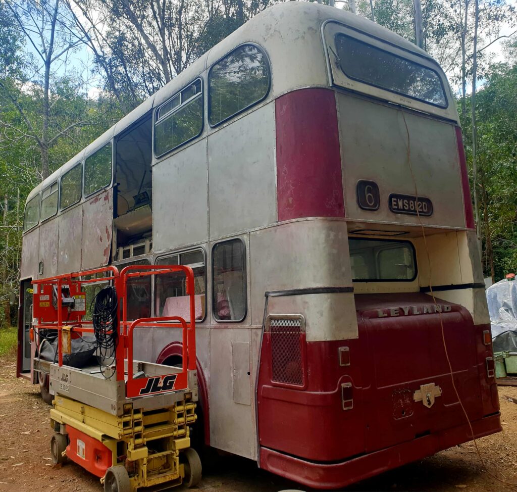 A couple who spent two years travelling Australia in a 1966 double-decker bus have listed their luxury mobile home for £62,000 after transforming it into a vintage masterpiece.