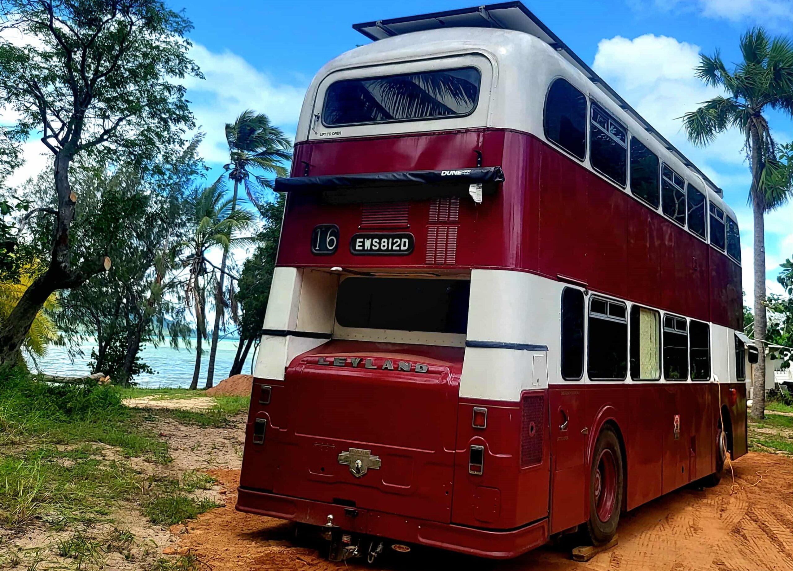 Scottish couple selling unique double-decker bus home after two