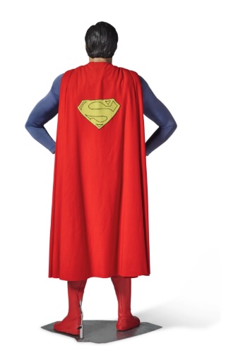 Christopher Reeve’s original Superman costume is expected to fetch up to £600,000 at Sotheby’s New York auction, alongside iconic props from Star Wars, Iron Man and James Bond.