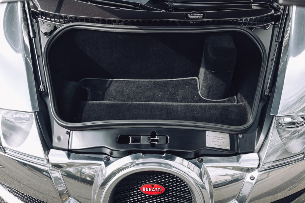 A rare 2008 Bugatti Veyron Pur Sang with mirror-polished aluminium body and 252mph top speed is set for auction at £1.9m, offering pure artistry and performance.