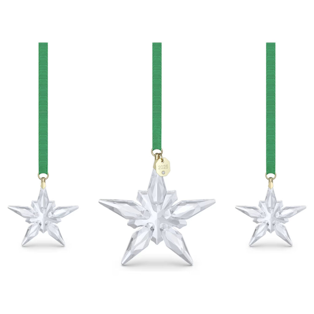Swarovski has unveiled its 2025 Christmas collection, including £169 gold star ornaments and a £149 crystal star trio - dazzling designs that come with luxury price tags.