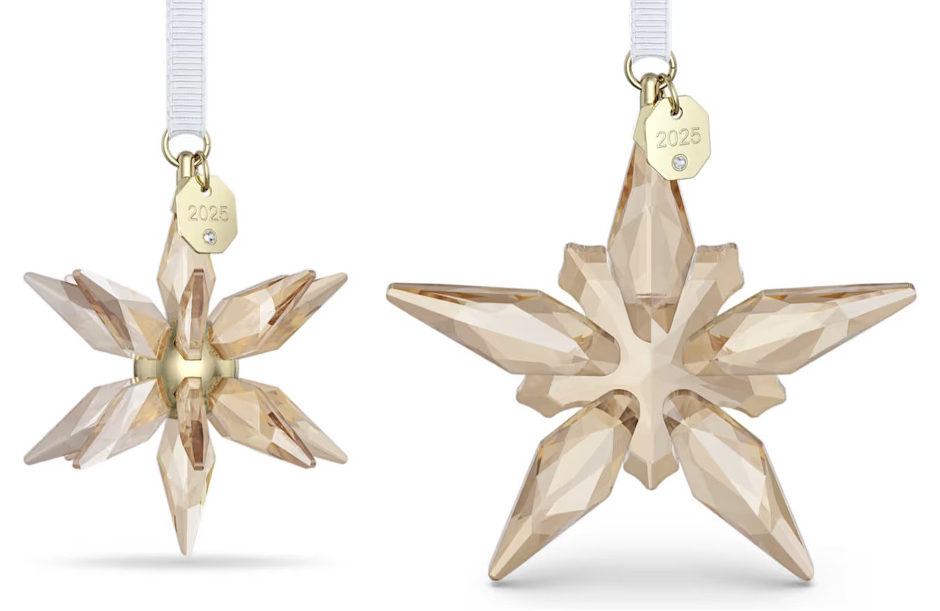 Swarovski has unveiled its 2025 Christmas collection, including £169 gold star ornaments and a £149 crystal star trio - dazzling designs that come with luxury price tags.