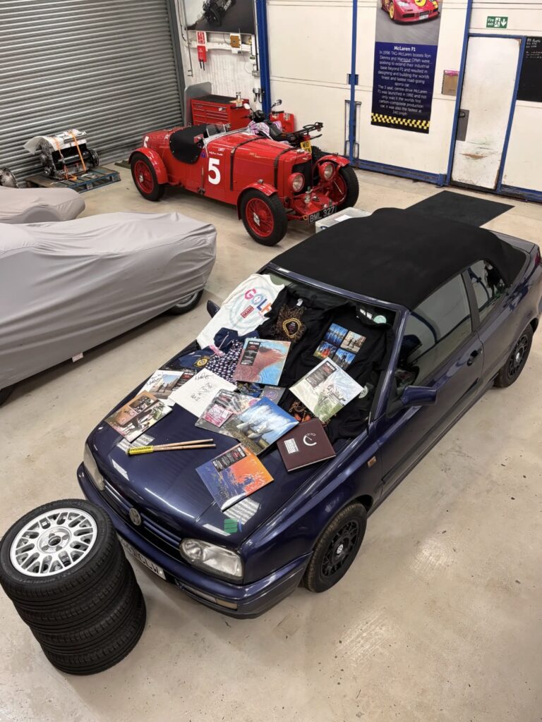 Pink Floyd’s Nick Mason is auctioning a rare 1995 VW Golf Pink Floyd Edition, complete with signed memorabilia, to support a charity close to his heart.