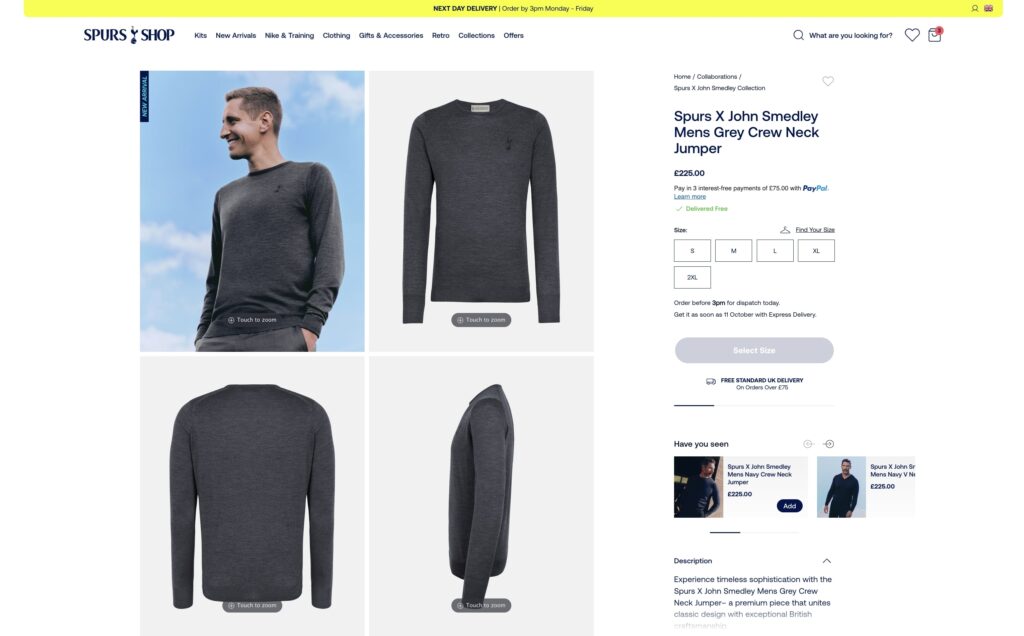 Tottenham fans fume over £140 scarf in new John Smedley designer range - luxury Spurs collection branded out of touch as supporters slam sky-high prices and timing.
