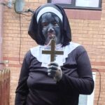 A mum with over 800 tattoos says Halloween is the only night she feels free as people already find her terrifying and she doesn’t need a costume to take her kids trick or treating.