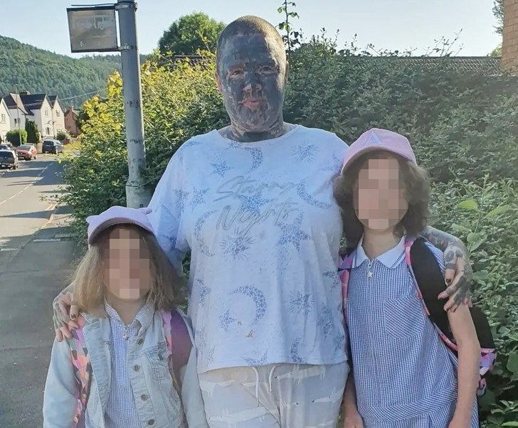 A mum with over 800 tattoos says Halloween is the only night she feels free as people already find her terrifying and she doesn’t need a costume to take her kids trick or treating.