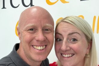 A husband has been told to cook for a month after his wife’s viral bet caught the attention of Mel B who cheekily ordered him to the kitchen with a Spice Girl’s seal of approval.