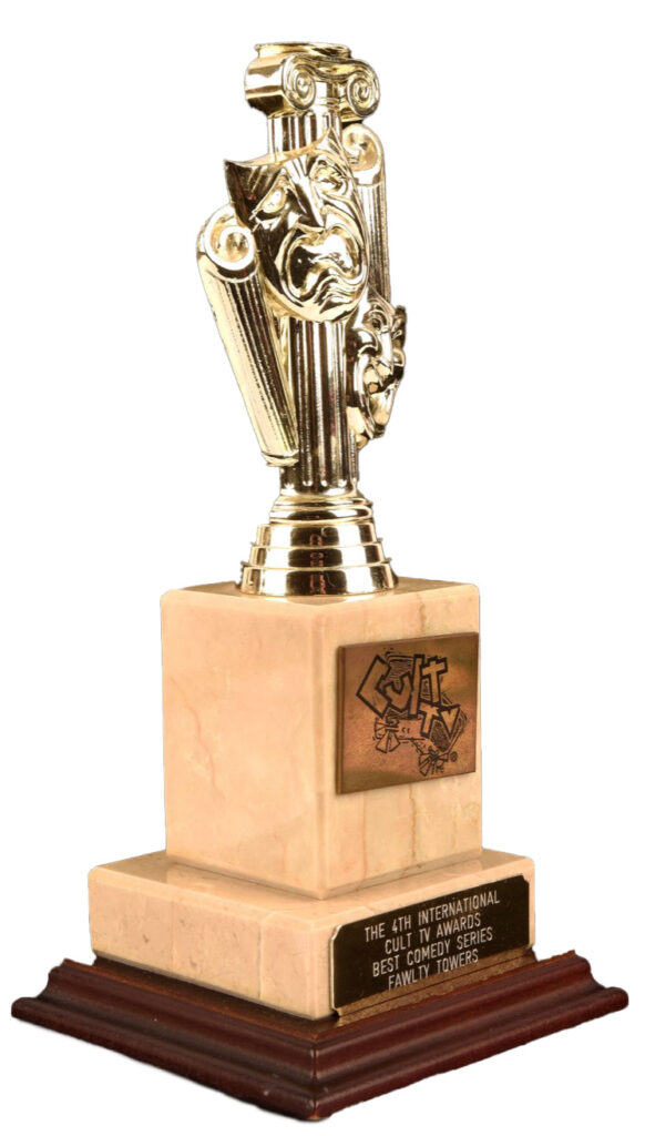 Nine original Fawlty Towers scripts owned by Andrew Sachs sold for 8905 pounds at auction as his family parts with the cherished memorabilia to ensure they are treasured.