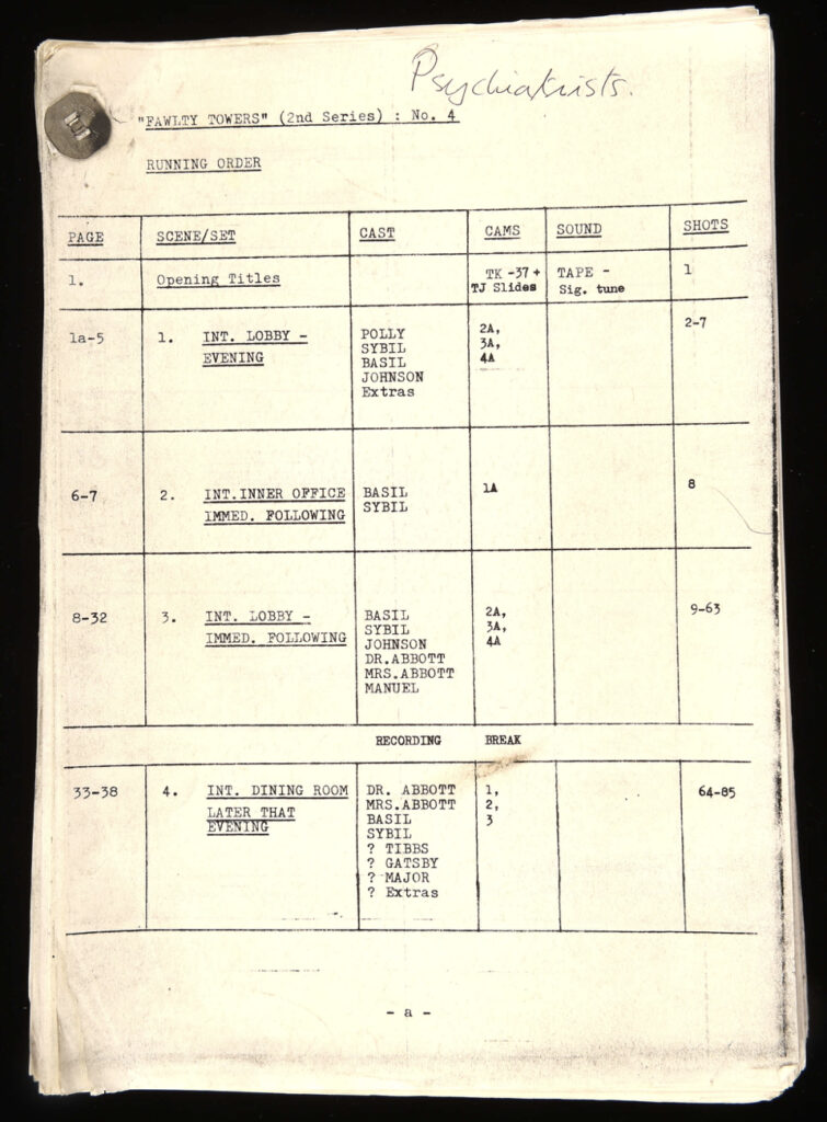 Andrew Sachs’ original Fawlty Towers scripts, including Basil the Rat and The Kipper and the Corpse, are set to fetch over £5,000 at auction in Woking, Surrey.