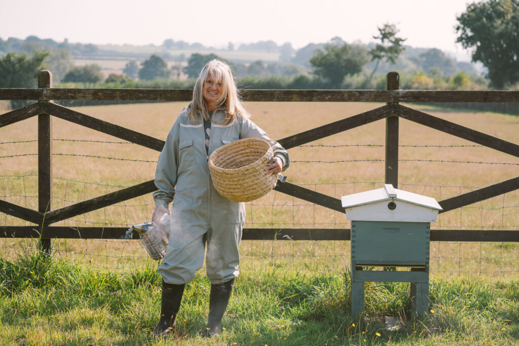 Caroline Taverner a beekeeper