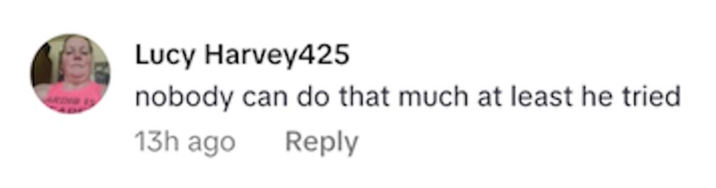 Social media comment on the post of A Rotherham cafe launches a 15000 calorie jacket potato challenge with ten fully loaded spuds but every contender has failed making the colossal feast seem impossible to finish.