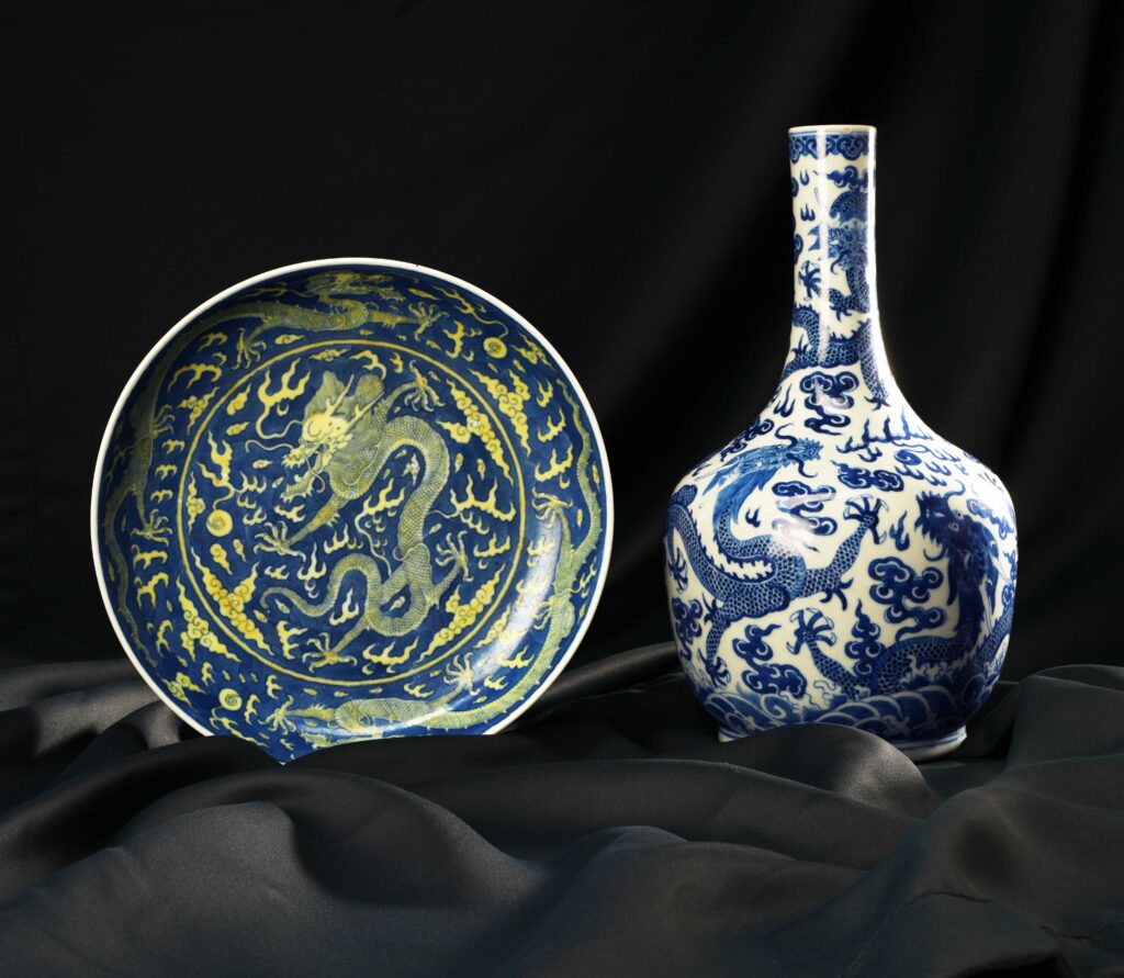Two charity shop dragon ceramics bought for £2 and £100 turned out to be 19th century Chinese pieces and sold for over £7000 and £5080 after expert valuation at auction.