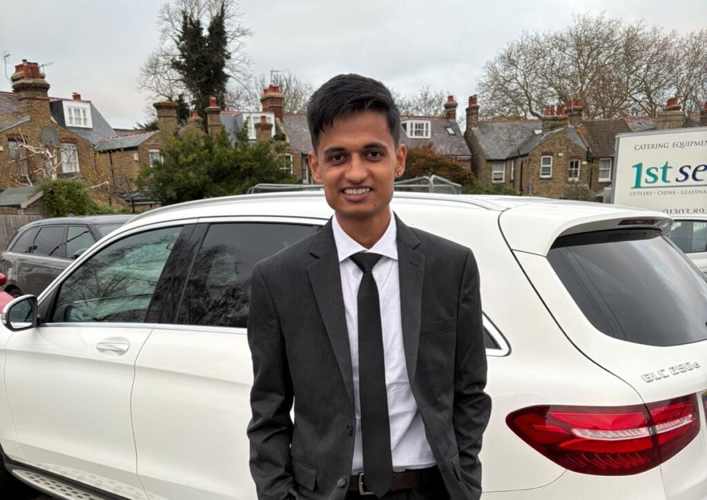 Student Hritesh Shukla was reunited with his handmade £500 graduation suit after it vanished on a train thanks to a friends tireless nine hour search just in time for his ceremony.