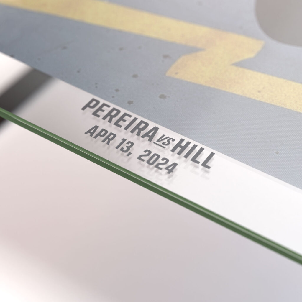 Two £4,250 coffee tables made from UFC event canvases let collectors own rare pieces of fight history featuring the only logo marked sections from UFC 300 and UFC 264 in premium furniture form.