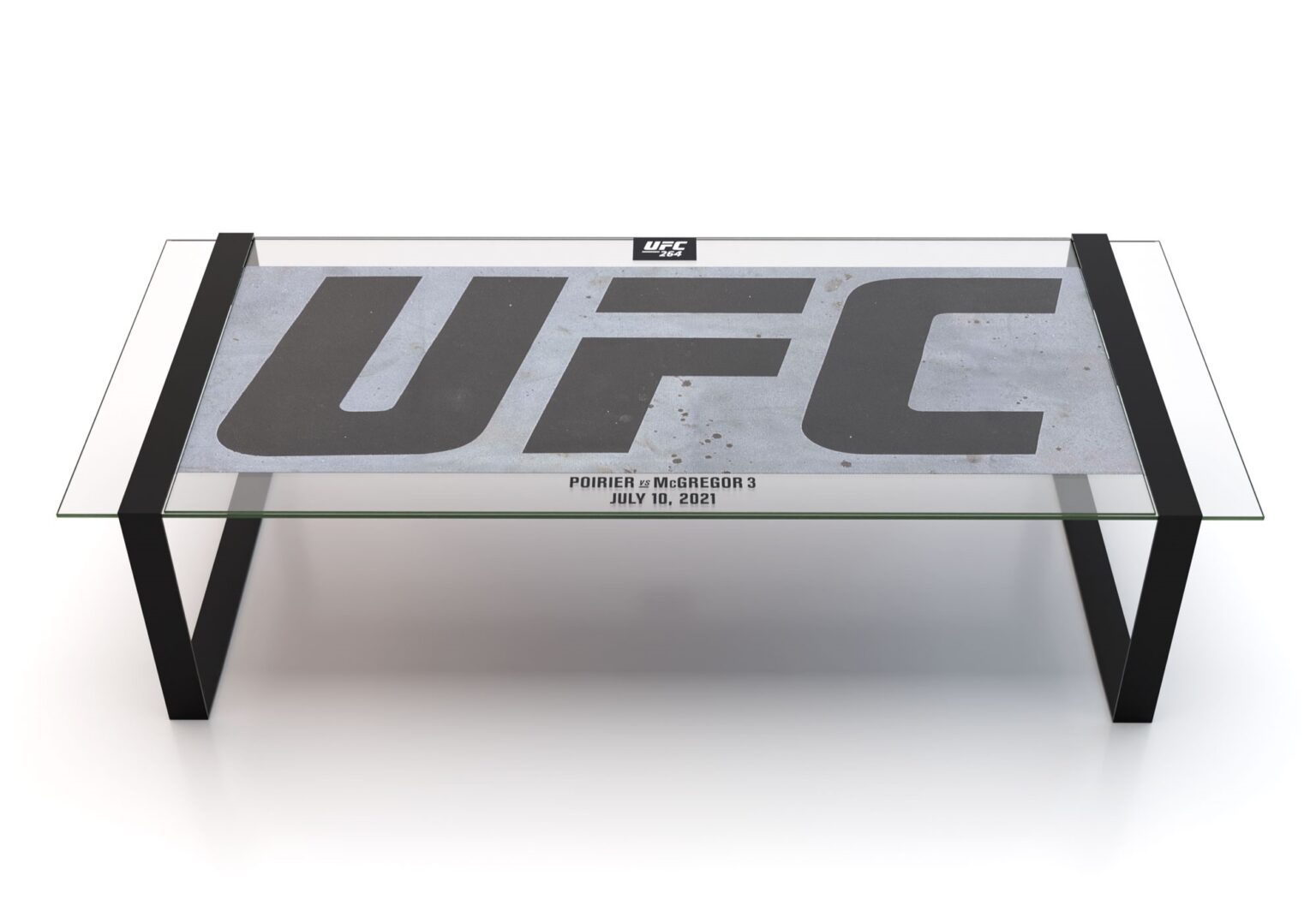 Two £4,250 coffee tables made from UFC event canvases let collectors own rare pieces of fight history featuring the only logo marked sections from UFC 300 and UFC 264 in premium furniture form.