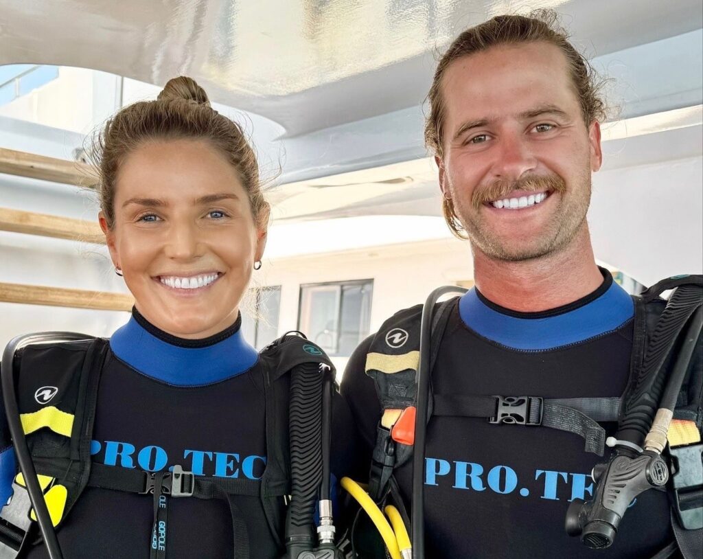 A couple diving in Egypt’s Red Sea were left speechless as a pod of playful dolphins surrounded them - their magical encounter has since gone viral with over 1.2 million views.