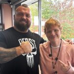 Ed Sheeran lookalike Ty Jones strikes up a hilarious bromance with strongman Eddie Hall after meeting at an MMA event - their viral gym and comedy videos are fan favorites.