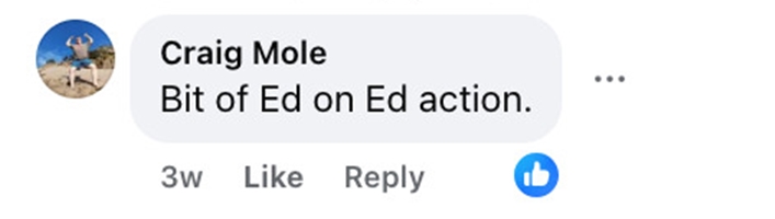 Social media comment on the post of Ed Sheeran lookalike Ty Jones strikes up a hilarious bromance with strongman Eddie Hall after meeting at an MMA event - their viral gym and comedy videos are fan favorites.