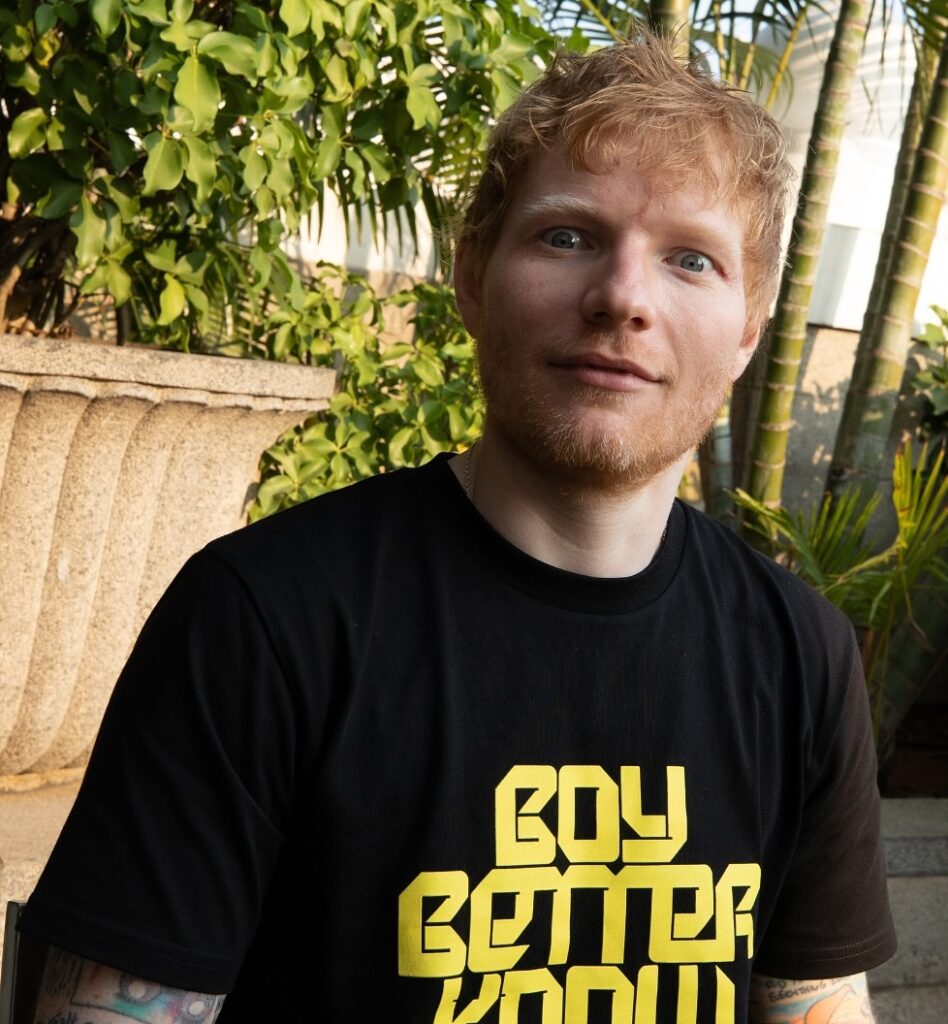 Ed Sheeran’s old orange drum kit, played and painted by him as a teen, is up for sale on eBay for £5,000 after being donated to charity and signed by the superstar.