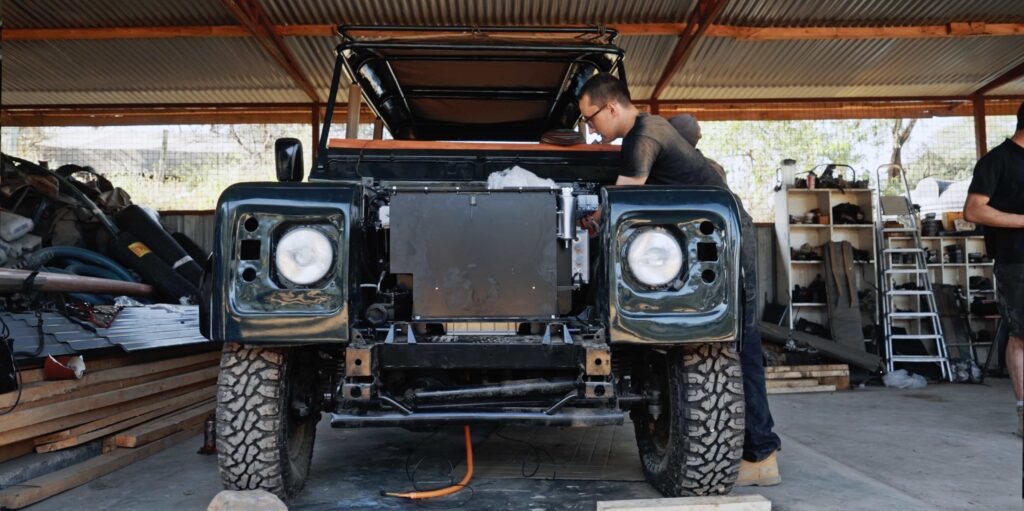 Sarara converted diesel Land Rovers into solar EVs for dependable year round travel across its vast Kenyan conservancy supporting elephant protection and greener ops.