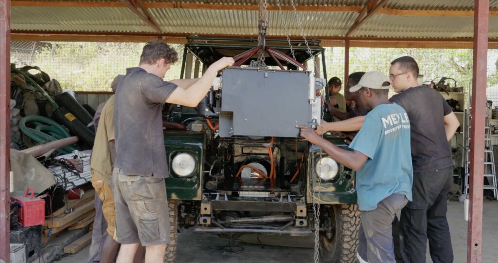 Sarara converted diesel Land Rovers into solar EVs for dependable year round travel across its vast Kenyan conservancy supporting elephant protection and greener ops.