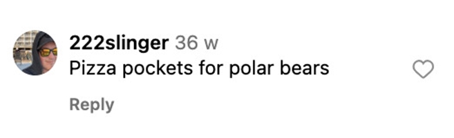 Social media comment on the post of A new extreme winter trend called ice floating is going viral - thrill-seekers in red suits dive into freezing Arctic waters in Russia for the ultimate icy adventure.