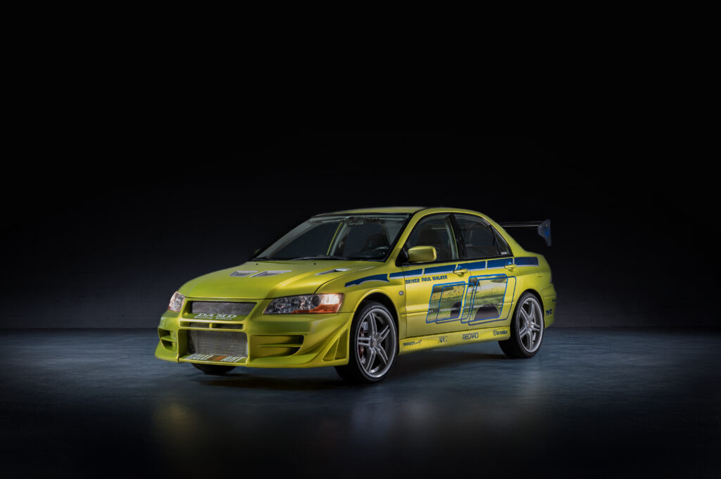 Iconic Fast & Furious cars including Paul Walker’s Mitsubishi Lancer Evolution and a Dodge Charger are up for auction as the Movie Cars Central Museum closes in France.