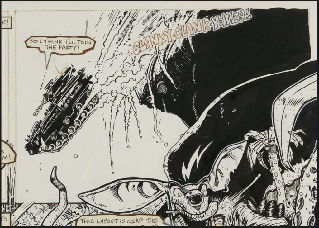 The original 1988 Tank Girl comic strip is heading to auction and expected to fetch over £30,000 marking a rare chance to own early artwork from the iconic cult character.