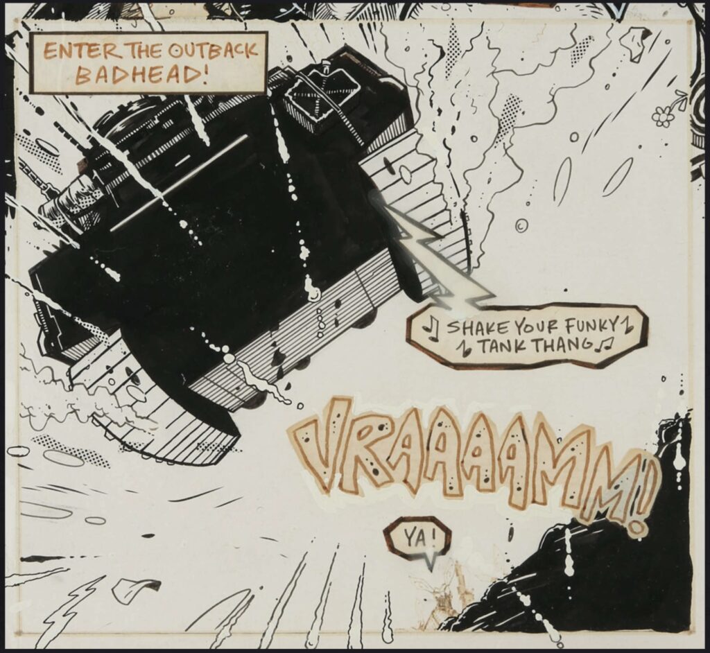 The original 1988 Tank Girl comic strip is heading to auction and expected to fetch over £30,000 marking a rare chance to own early artwork from the iconic cult character.