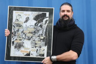 The original 1988 Tank Girl comic strip is heading to auction and expected to fetch over £30,000 marking a rare chance to own early artwork from the iconic cult character.