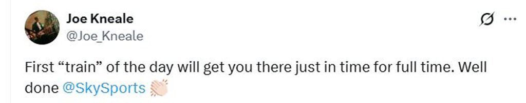 Social media comment on the post of Sheffield Wednesday fans slammed Sky Sports after their Swansea clash was moved to a 12pm kick-off, with the first Sunday train from Yorkshire arriving two hours after the match ends.