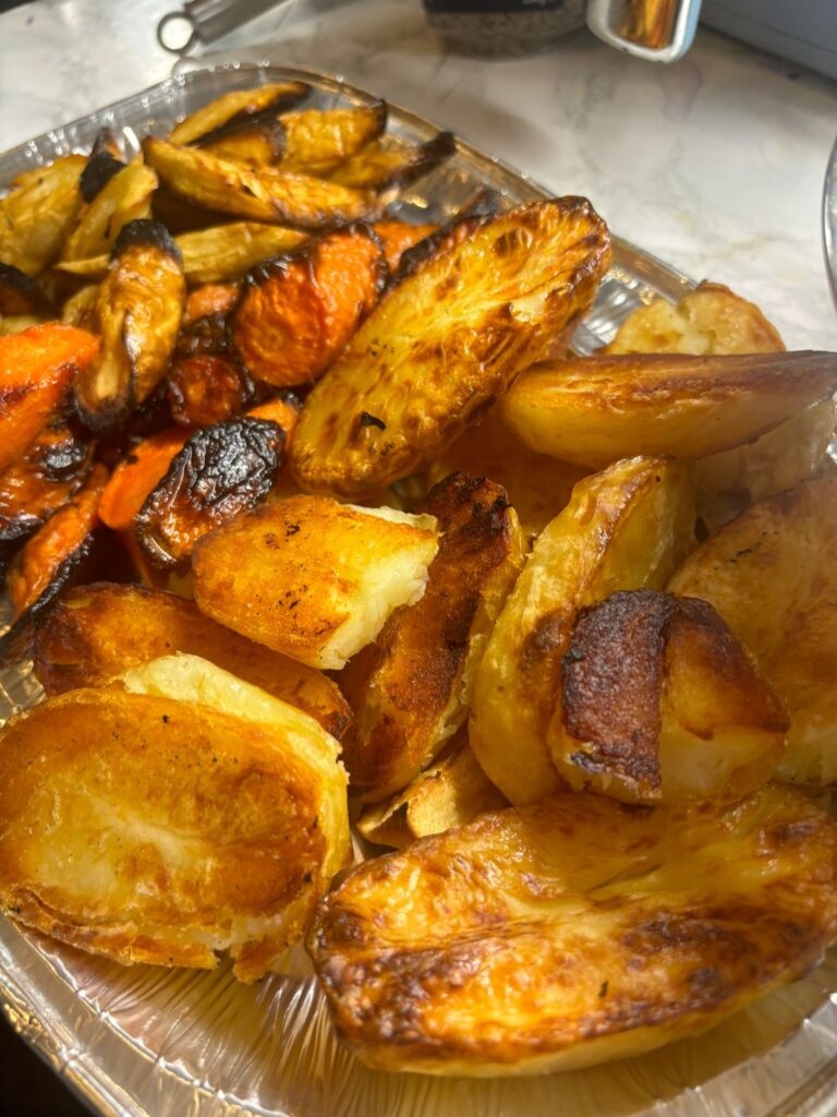 Frugal mum Charlene Woracker shows how to cook a full Christmas dinner for a family of four for just 10 pounds proving budget friendly festive meals can still be delicious and joyful.