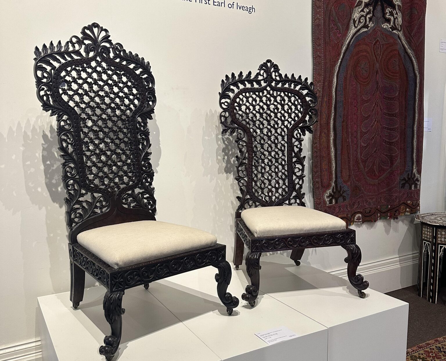 Rare Anglo Indian chairs linked to Maharajah Duleep Singh and later the Guinness family head to auction in London expected to draw strong collector interest for their legacy and craft.