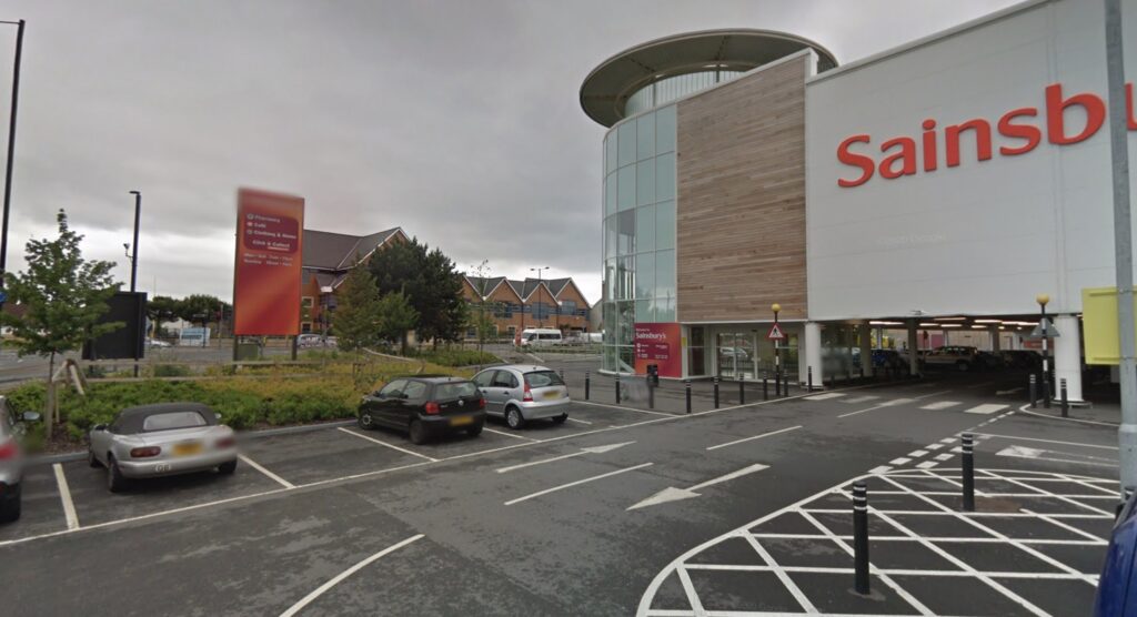 A truck driver got wedged under a low ceiling at Sainsbury’s car park in Slough after misjudging the height limit - leaving the cab roof and ceiling badly damaged.