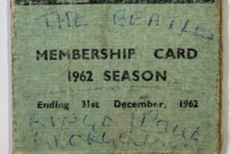 A rare 1962 Cavern Club membership card signed by the Beatles including Pete Best is up for auction for 6000 pounds offering a fragile but historic pre Ringo collectible today.