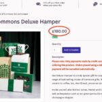 The House of Commons Christmas hamper costs £180 but buying the 13 items separately totals £150, meaning shoppers pay £30 extra just for the wooden box packaging.