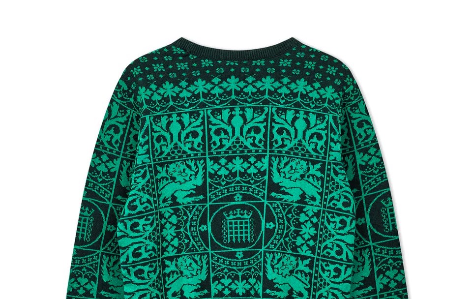 A new £45 Houses of Parliament Christmas jumper has launched featuring Santa over Big Ben but unlike last year’s design it is not available in XXXL sizes.