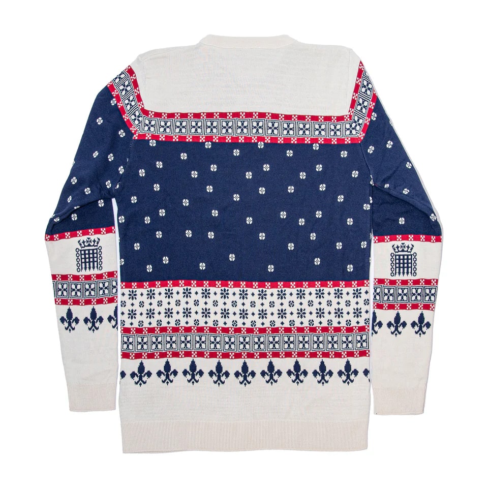 A new £45 Houses of Parliament Christmas jumper has launched featuring Santa over Big Ben but unlike last year’s design it is not available in XXXL sizes.