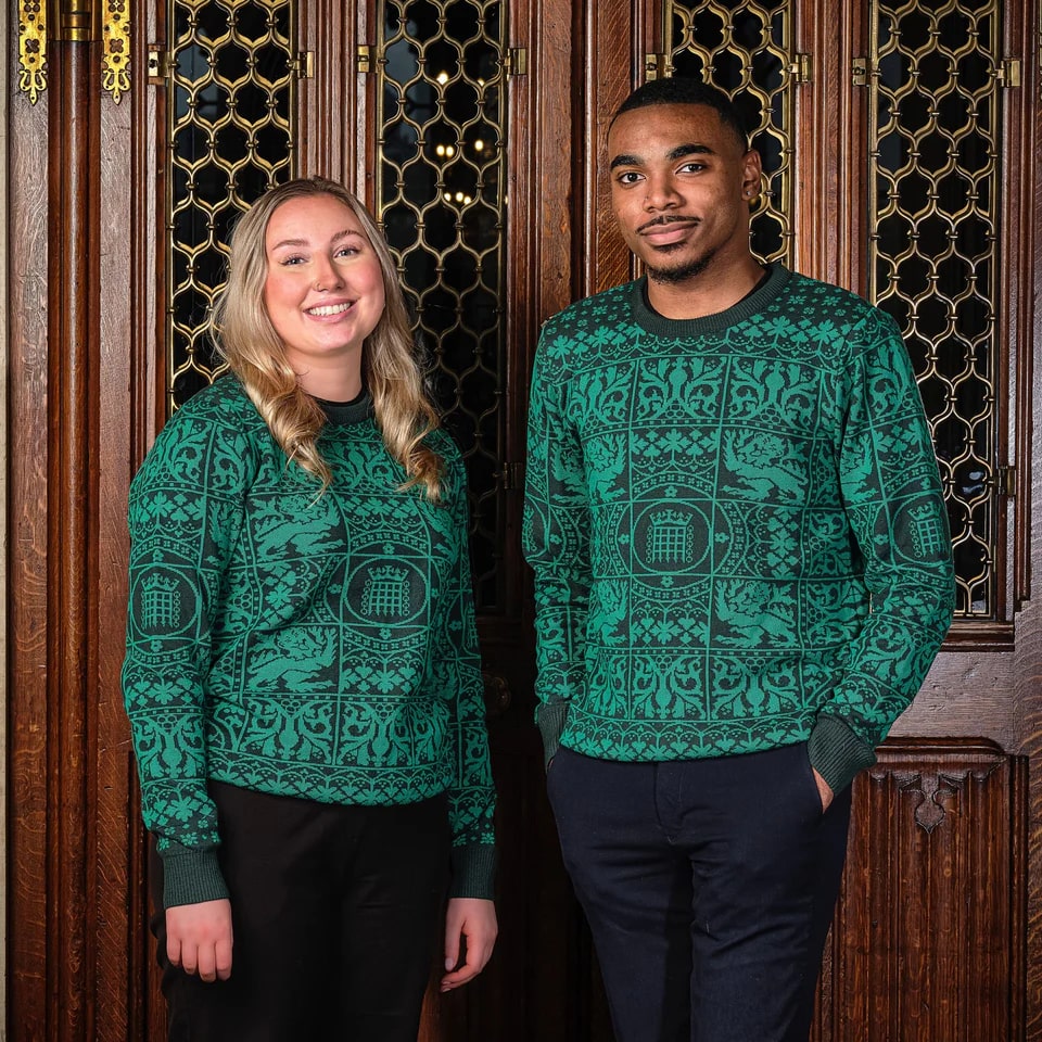 A new £45 Houses of Parliament Christmas jumper has launched featuring Santa over Big Ben but unlike last year’s design it is not available in XXXL sizes.
