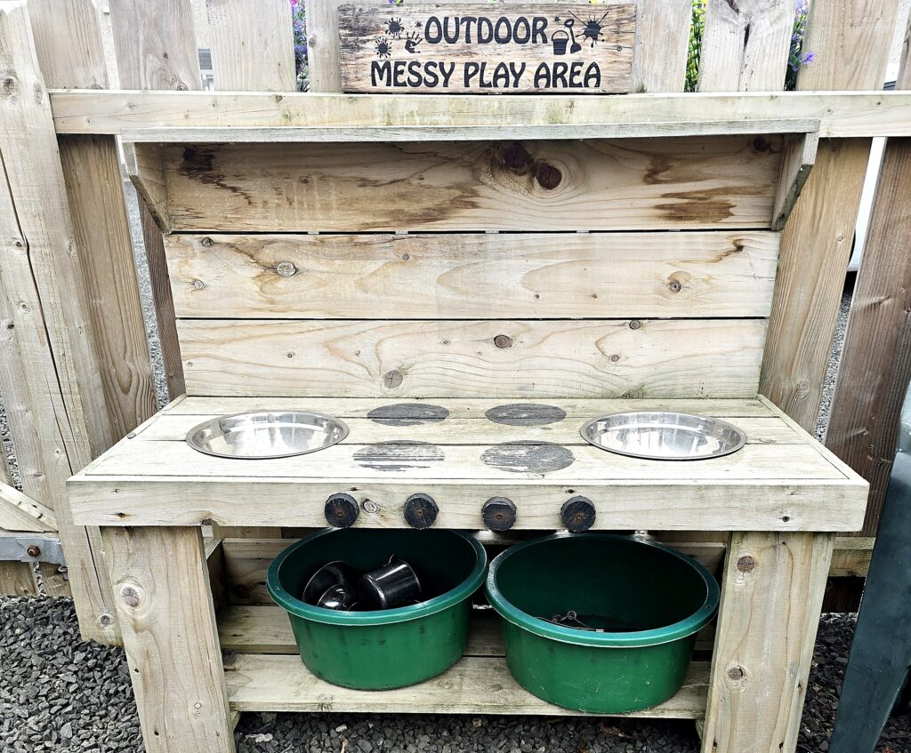 Thrifty mum transforms her garden with a magical DIY mud kitchen for under 50 using Temu bargains creating an inspiring outdoor play space toddlers love without the hefty price tag.
