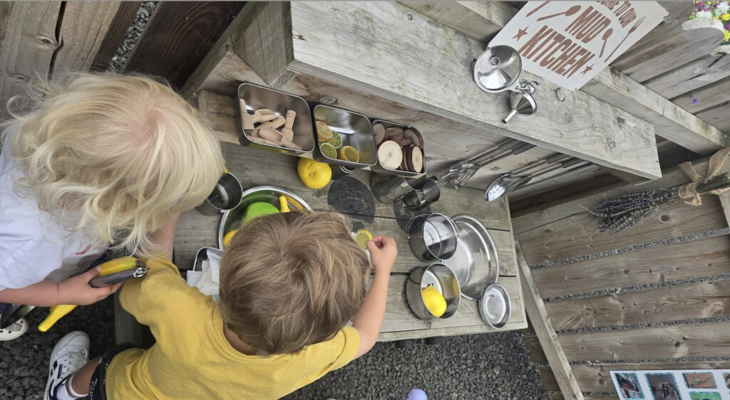 Thrifty mum transforms her garden with a magical DIY mud kitchen for under 50 using Temu bargains creating an inspiring outdoor play space toddlers love without the hefty price tag.