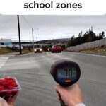 A Canadian man went viral after throwing raspberries at speeding cars outside a school to raise awareness about road safety. The staged videos aim to promote safer driving habits.