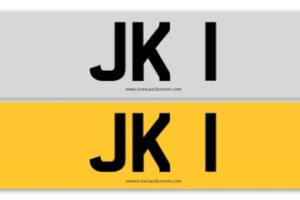 A rare JK1 number plate sold for 330000 pounds after fierce bidding at a Birmingham auction, setting a record as speculation swirled over the anonymous buyer today nowon.