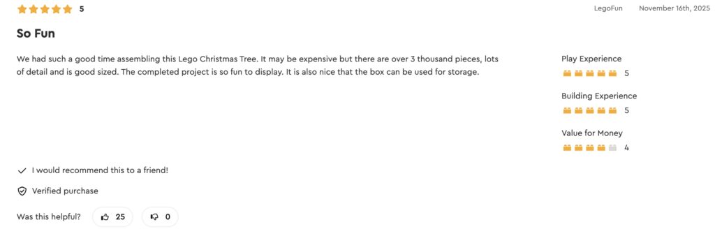 Lego launches a £270 Christmas tree with 3,171 pieces, hidden festive rooms and a working train, sparking mixed reactions as families praise it and collectors question its value.