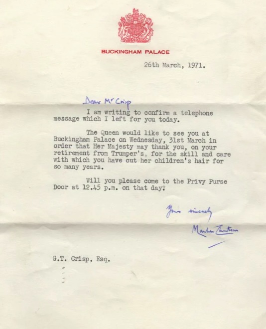 Rare lock of King Charles hair cut in the 1960s by his royal barber goes on sale for 7995 pounds as part of a unique childhood collection featuring tools letters and memorabilia.