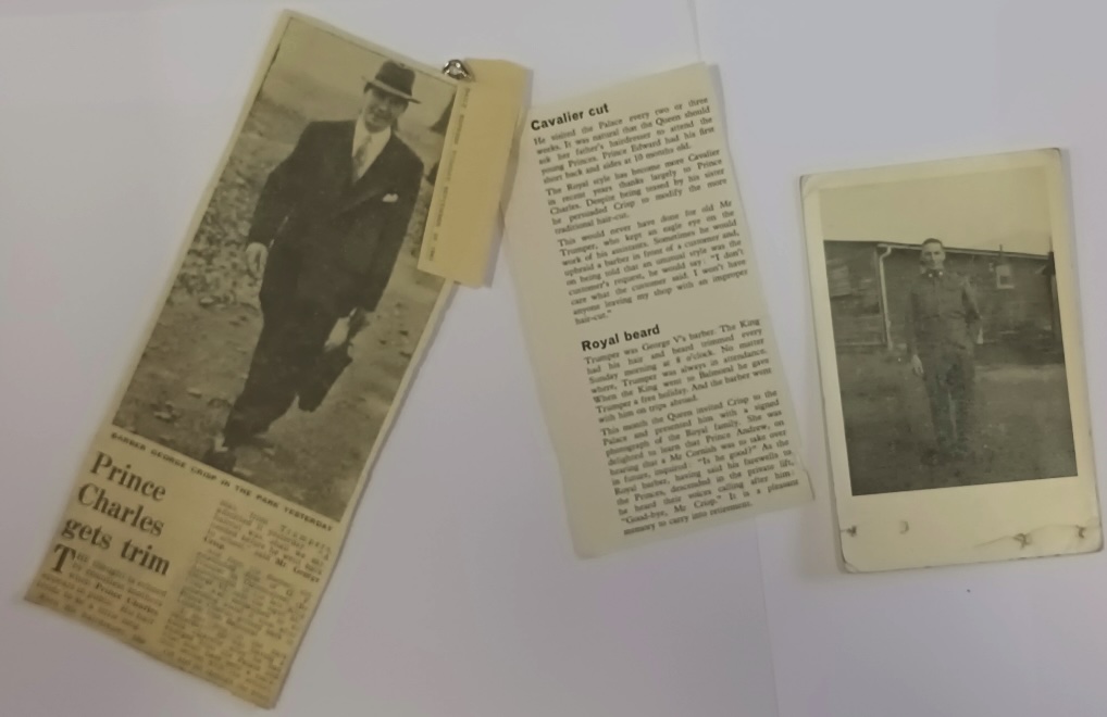 Rare lock of King Charles hair cut in the 1960s by his royal barber goes on sale for 7995 pounds as part of a unique childhood collection featuring tools letters and memorabilia.